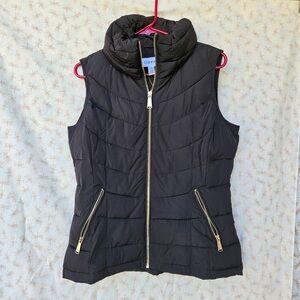 Calvin Klein puffer vest black with gold hardware sz S